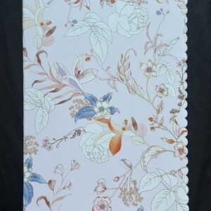 Floral Pastel Notebook Cover — Blue & Peach Botanical Print
